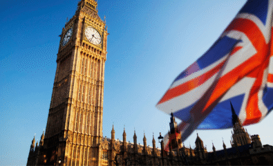 Houses of Parliament and Flag